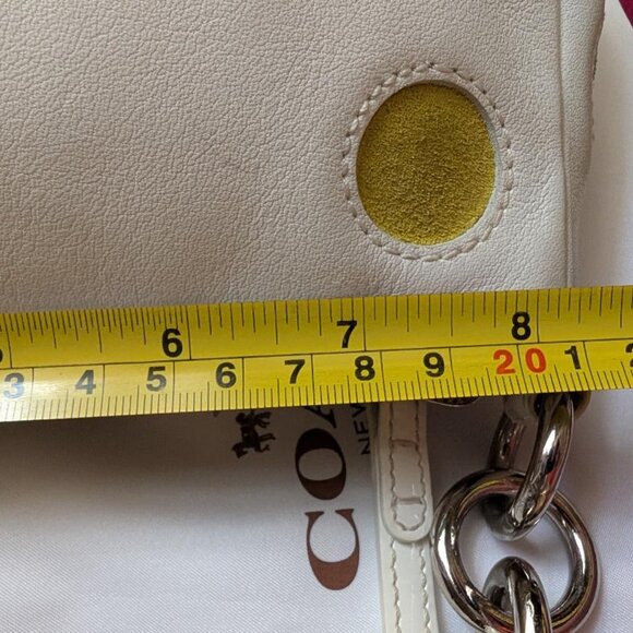 COACH SIGNATURE MULTICOLOR POLKA DOT POUCH MINI DEMI POUCH w/DUST BAG - Picture 10 of 13